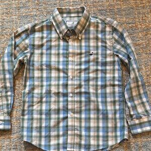 EUC Properly Tied long sleeve button down shirt boys size 7